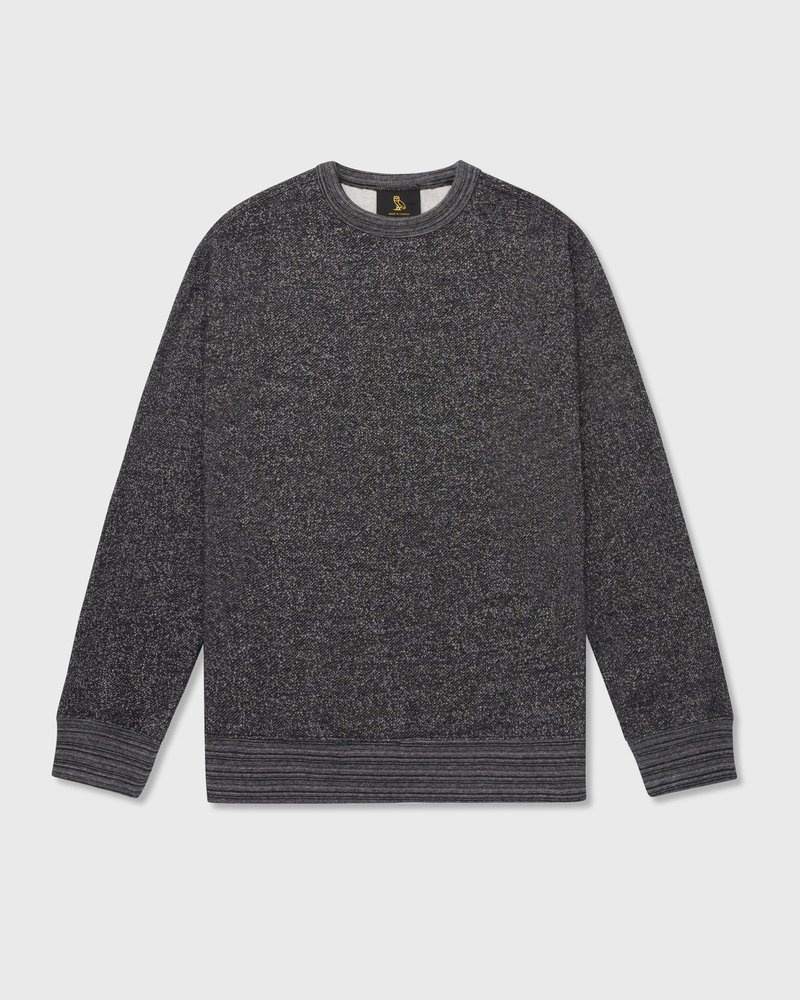 octobers very own ovo speckle fleece crewneck sweaters black