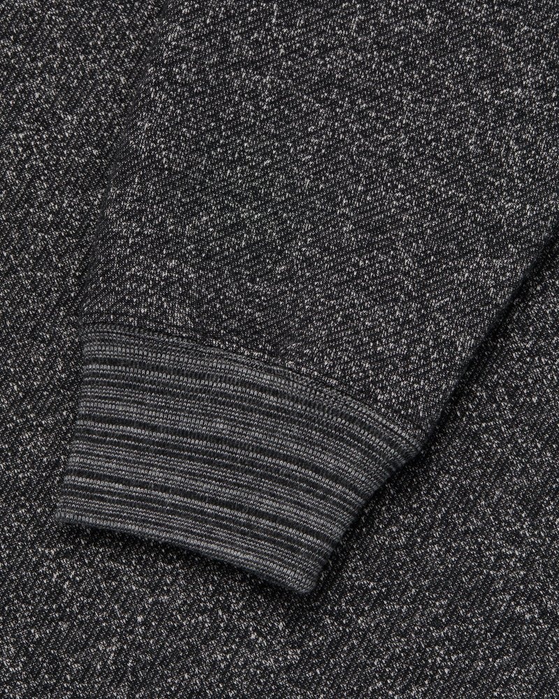 octobers very own ovo speckle fleece crewneck sweaters black