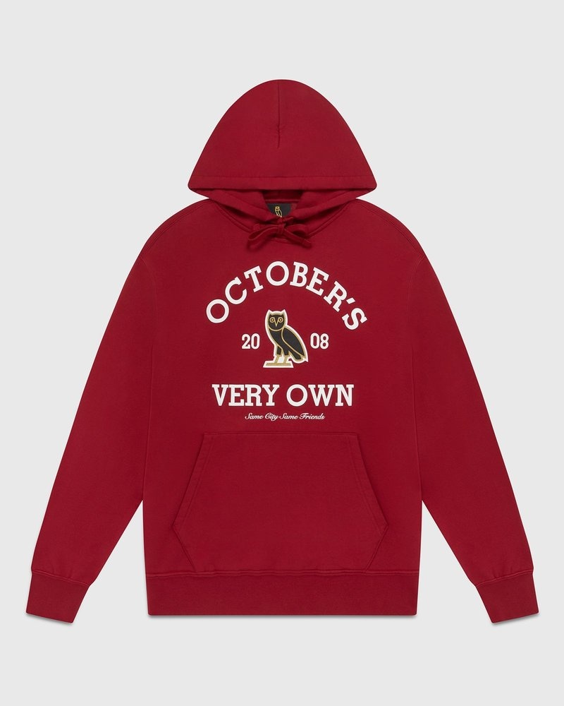 pullover oktobers very own ovo collegiate hoodie scarlet