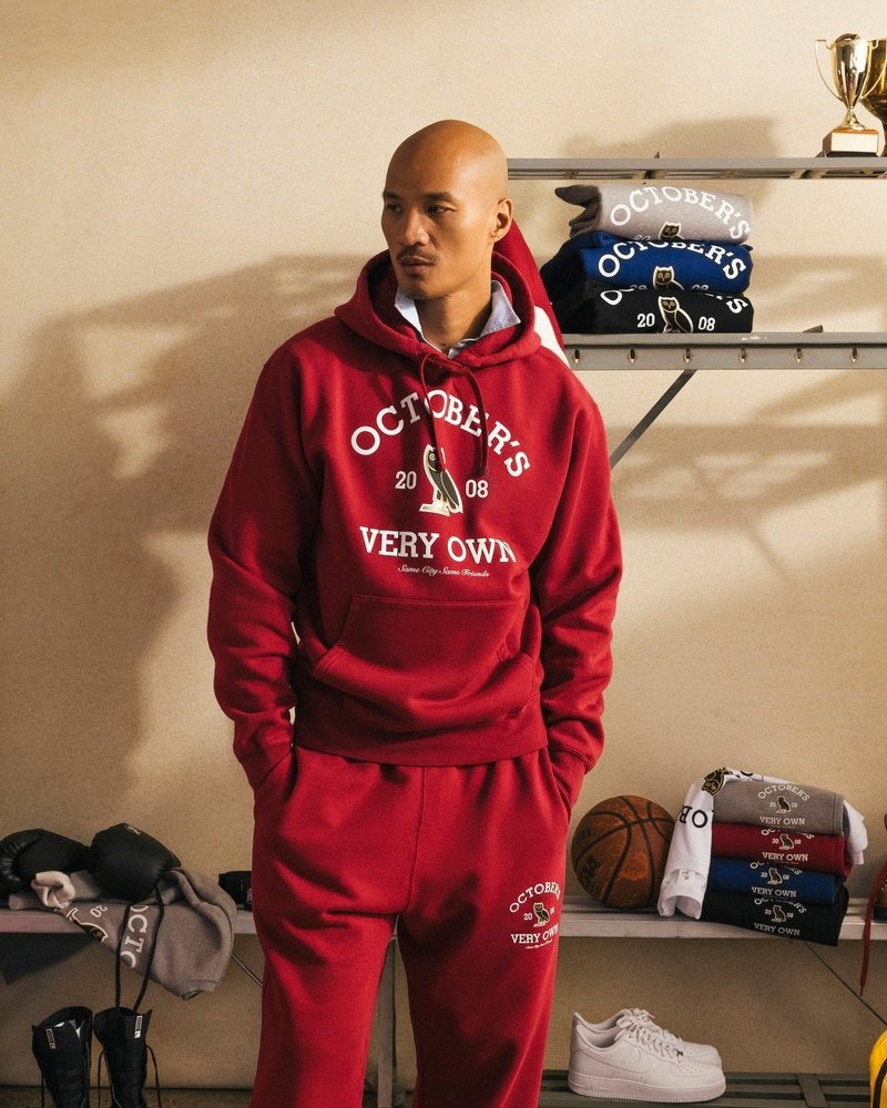 pullover oktobers very own ovo collegiate hoodie scarlet