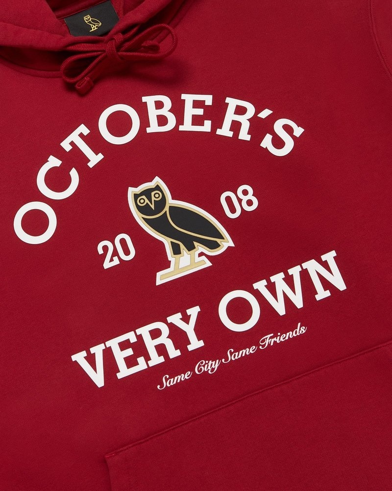 pullover oktobers very own ovo collegiate hoodie scarlet