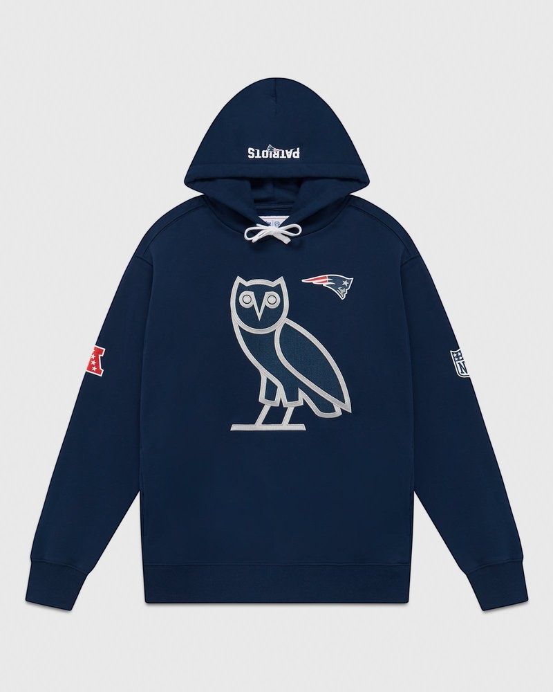 sweaters octobers very own ovo nfl new england patriots og hoodie blau