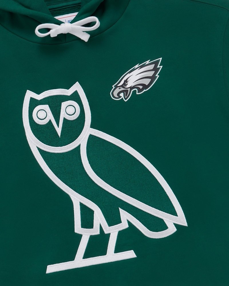 sweaters octobers very own ovo nfl philadelphia eagles og hoodie grün