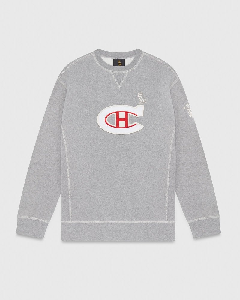 ovo montreal canadiens rundhalspullover von octobers very own grau