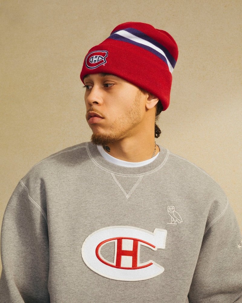 ovo montreal canadiens rundhalspullover von octobers very own grau
