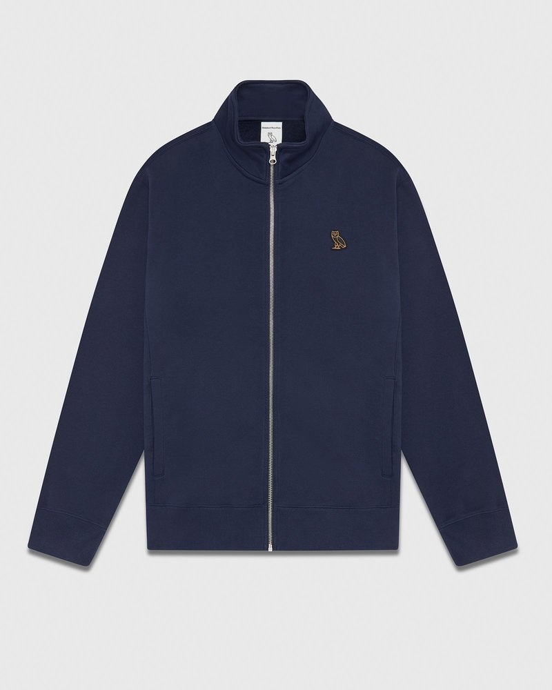 pullover oktobers eigenmarke ovo classic full-zip pista jacke marineblau