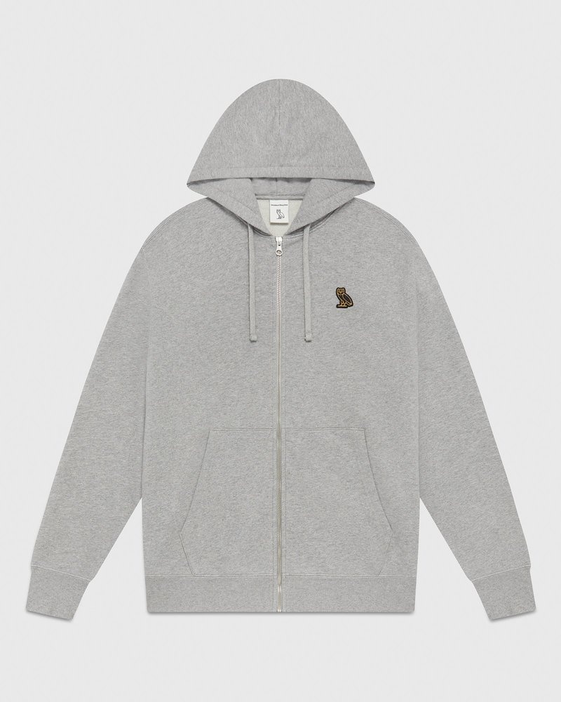 sweaters octobers very own ovo classic full-zip hoodie grau