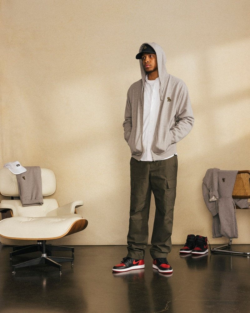 sweaters octobers very own ovo classic full-zip hoodie grau