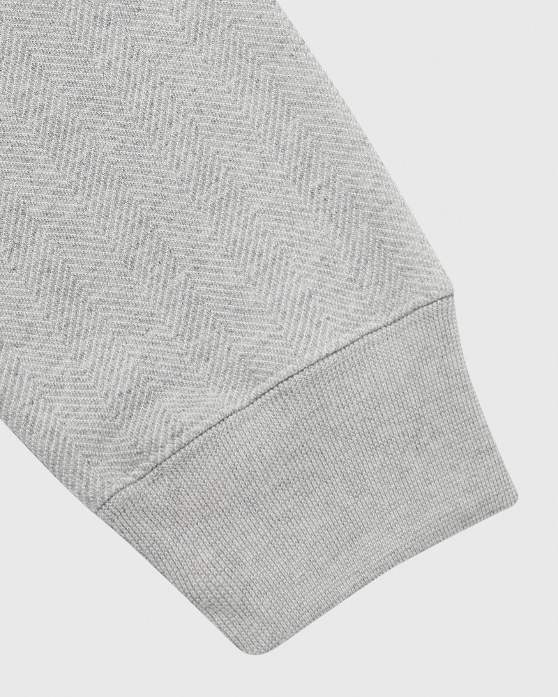 sweaters octobers very own ovo fischgrät-hoodie grau