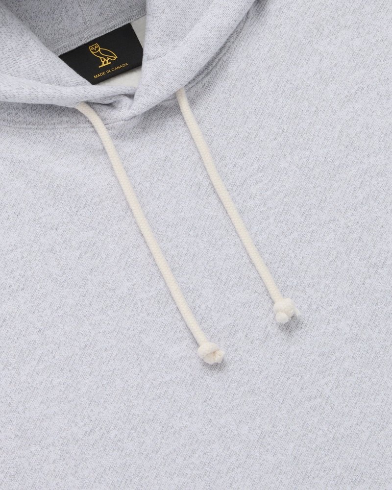 sweaters octobers very own ovo speckle fleece hoodie grau