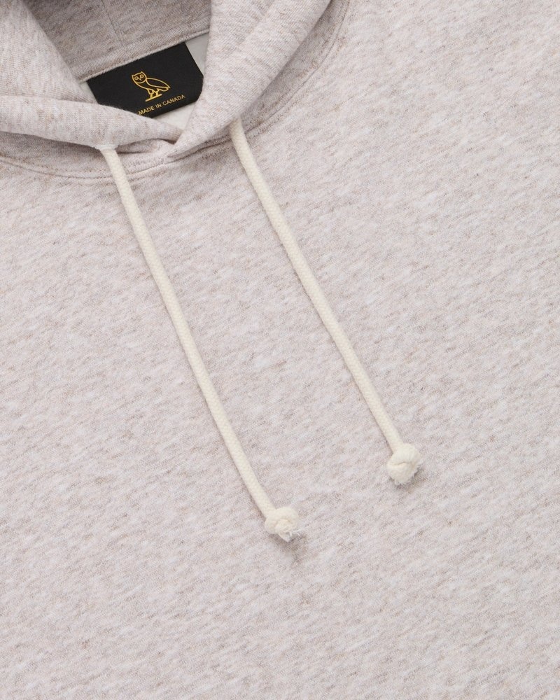 pullover oktobers eigener ovo speckle fleece hoodie haferflocken