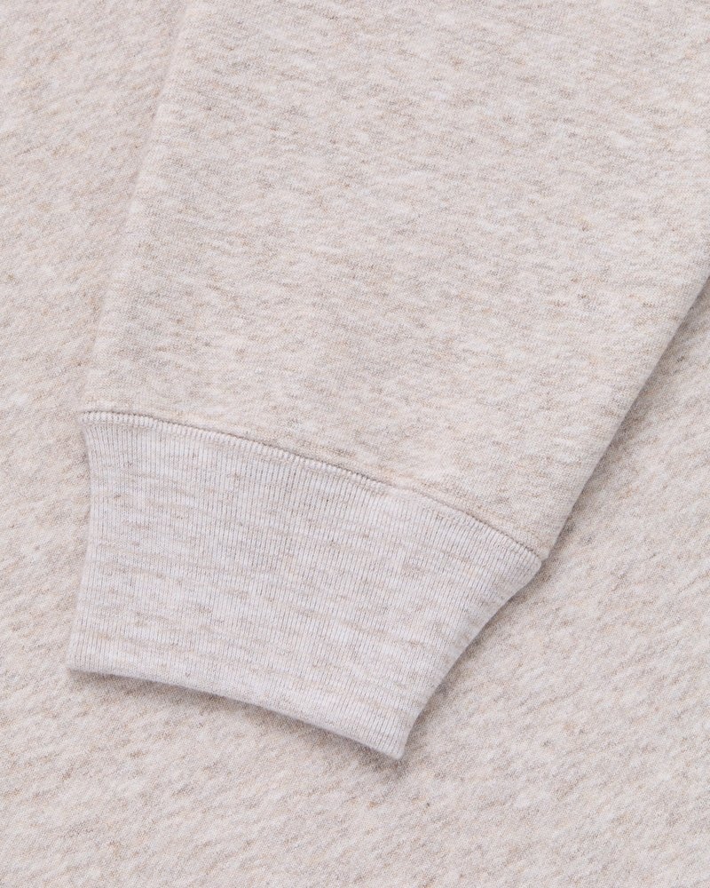 pullover oktobers eigener ovo speckle fleece hoodie haferflocken