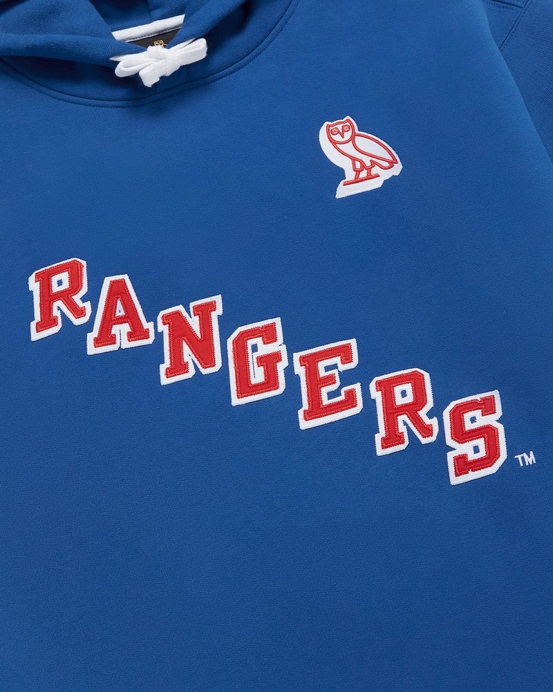 pullover oktobers eigenmarke ovo new york rangers hoodie blau