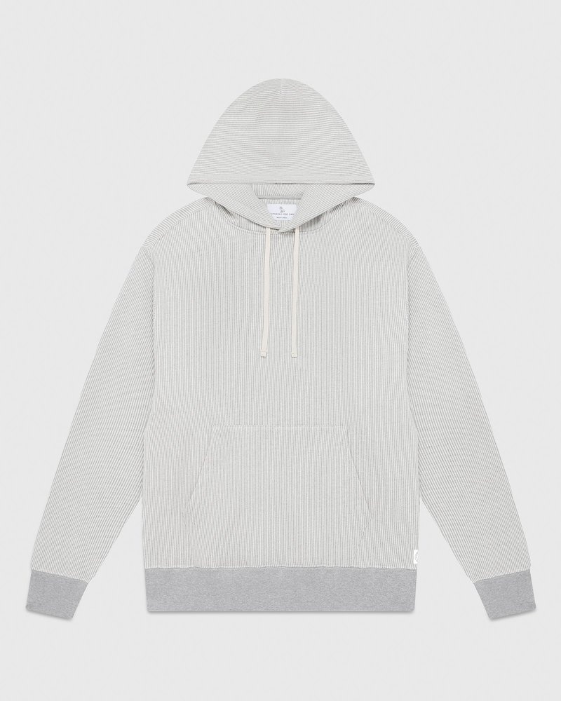 sweaters octobers very own ovo seersucker fleece hoodie graucreme