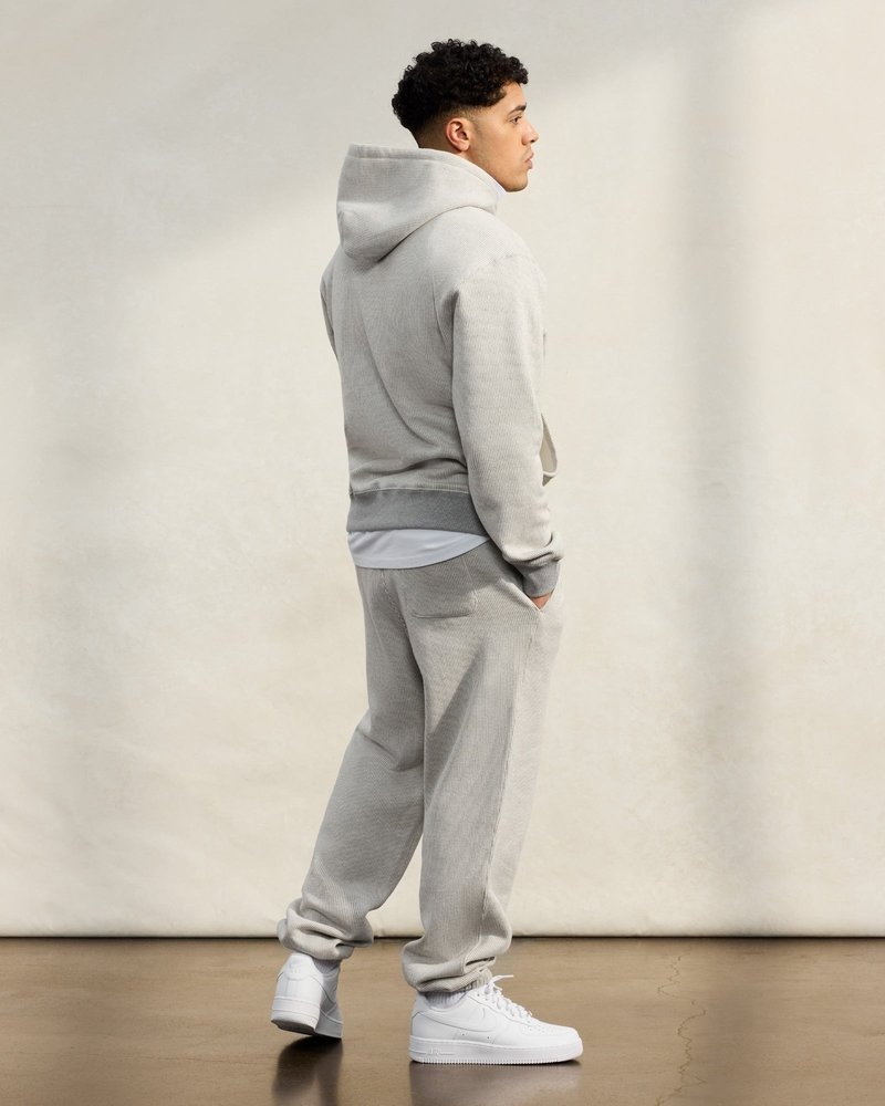 sweaters octobers very own ovo seersucker fleece hoodie graucreme