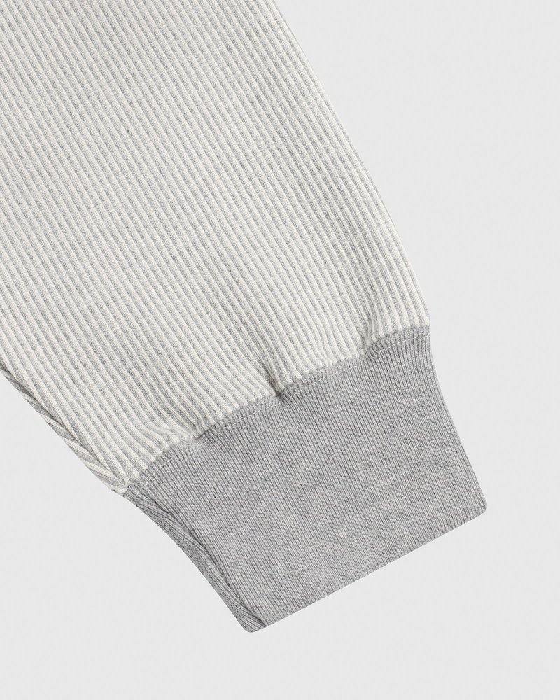 sweaters octobers very own ovo seersucker fleece hoodie graucreme