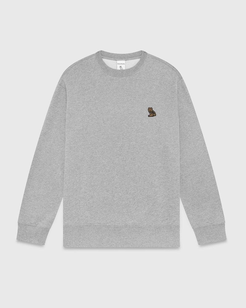 ovo classic rundhalspullover aus dem oktober-sortiment grau