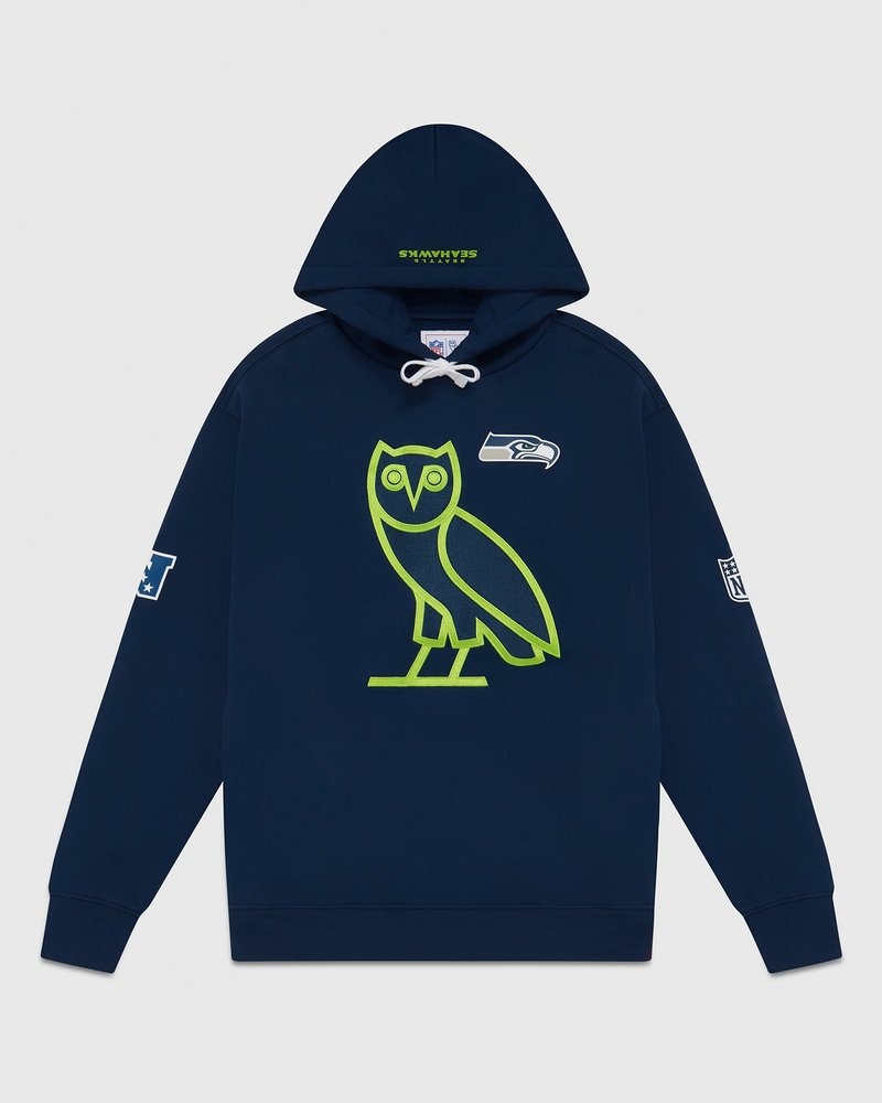 sweaters octobers very own ovo nfl seattle seahawks og hoodie blau