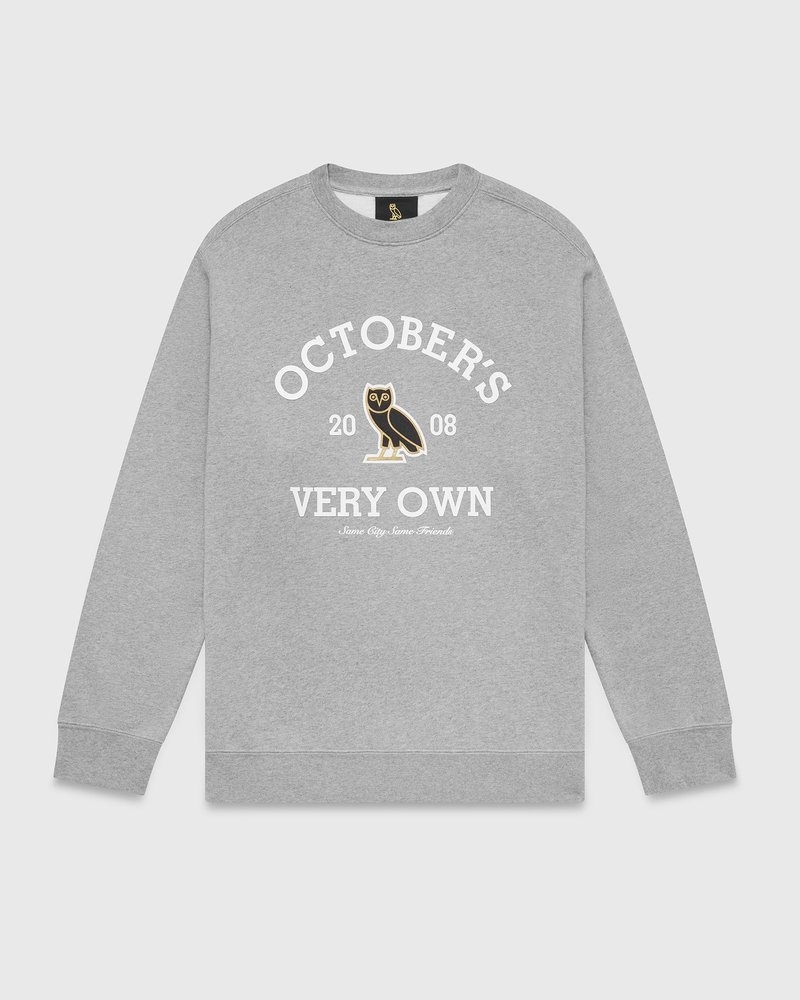 ovo collegiate rundhalspullover von octobers very own grau