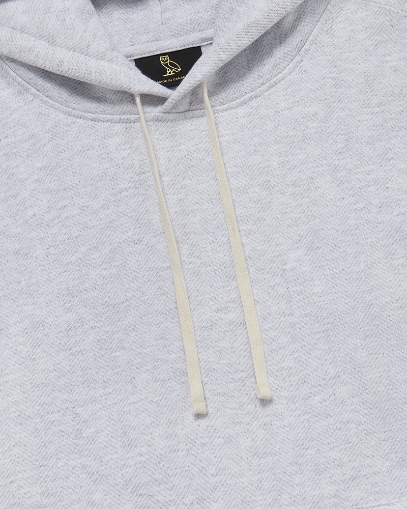 sweaters octobers very own ovo fischgrät-hoodie grau