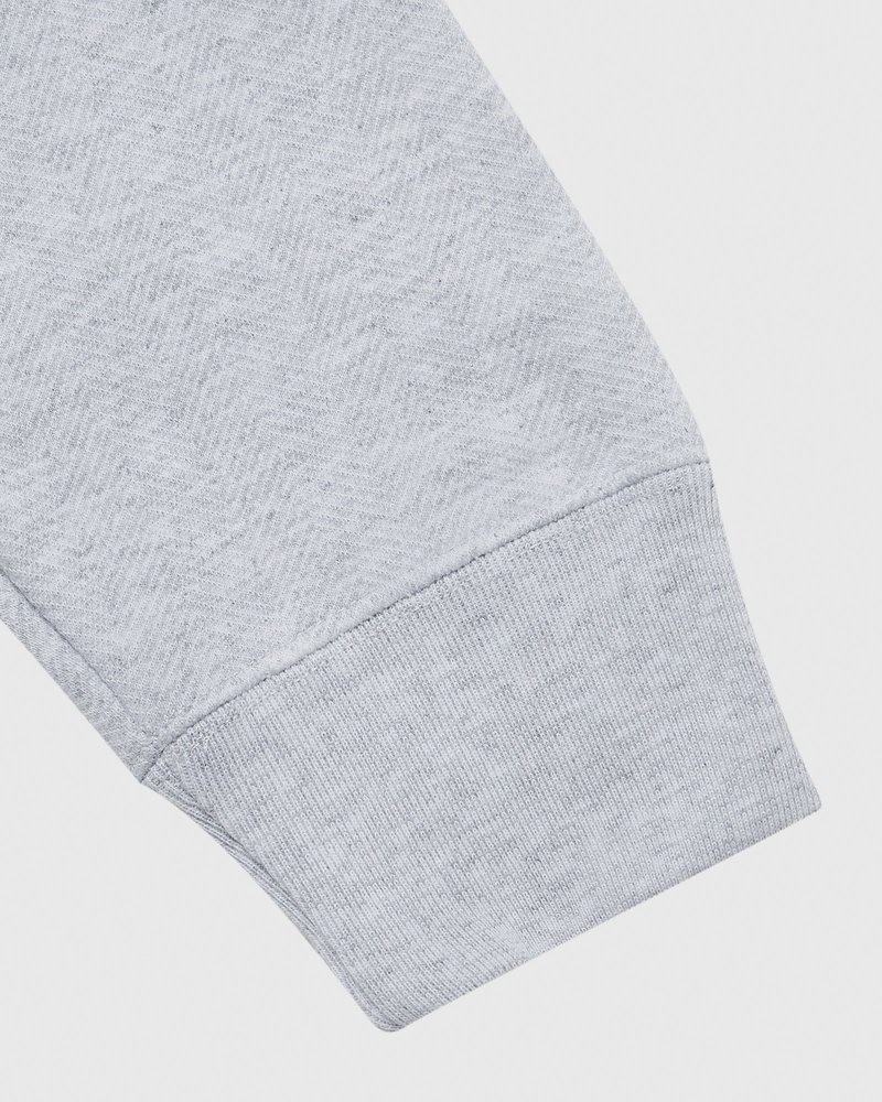 sweaters octobers very own ovo fischgrät-hoodie grau