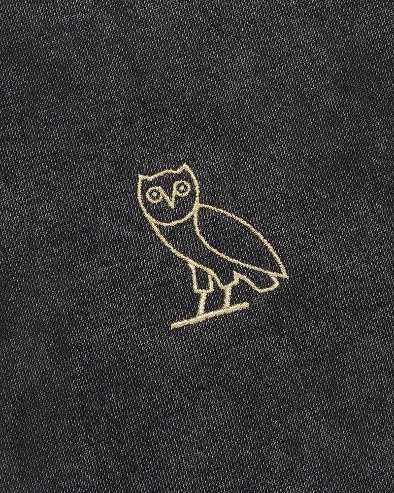 sweaters octobers very own ovo muskoka stückgefärbter kapuzenpullover mit durchgehendem reißverschluss schwarz