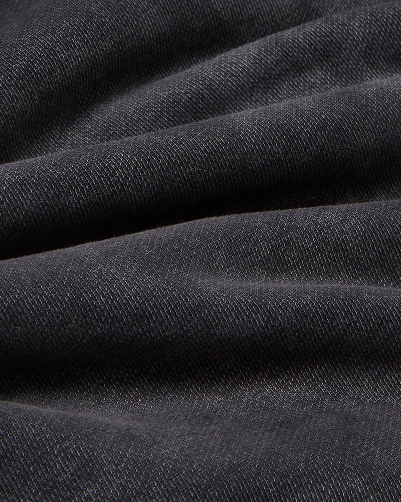 sweaters octobers very own ovo muskoka stückgefärbter kapuzenpullover mit durchgehendem reißverschluss schwarz