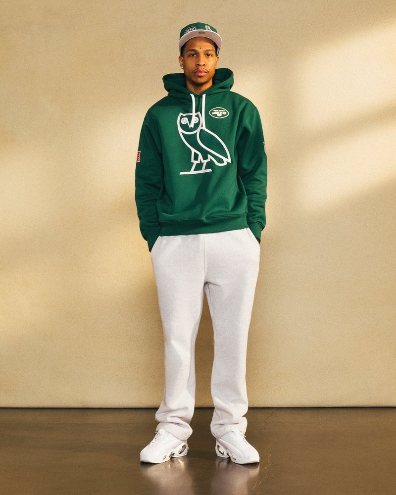 sweaters octobers very own ovo nfl new york jets og hoodie grün