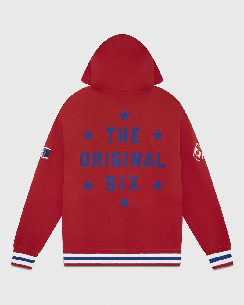 oktober-eigenmarke ovo montreal canadiens hoodie rote pullover