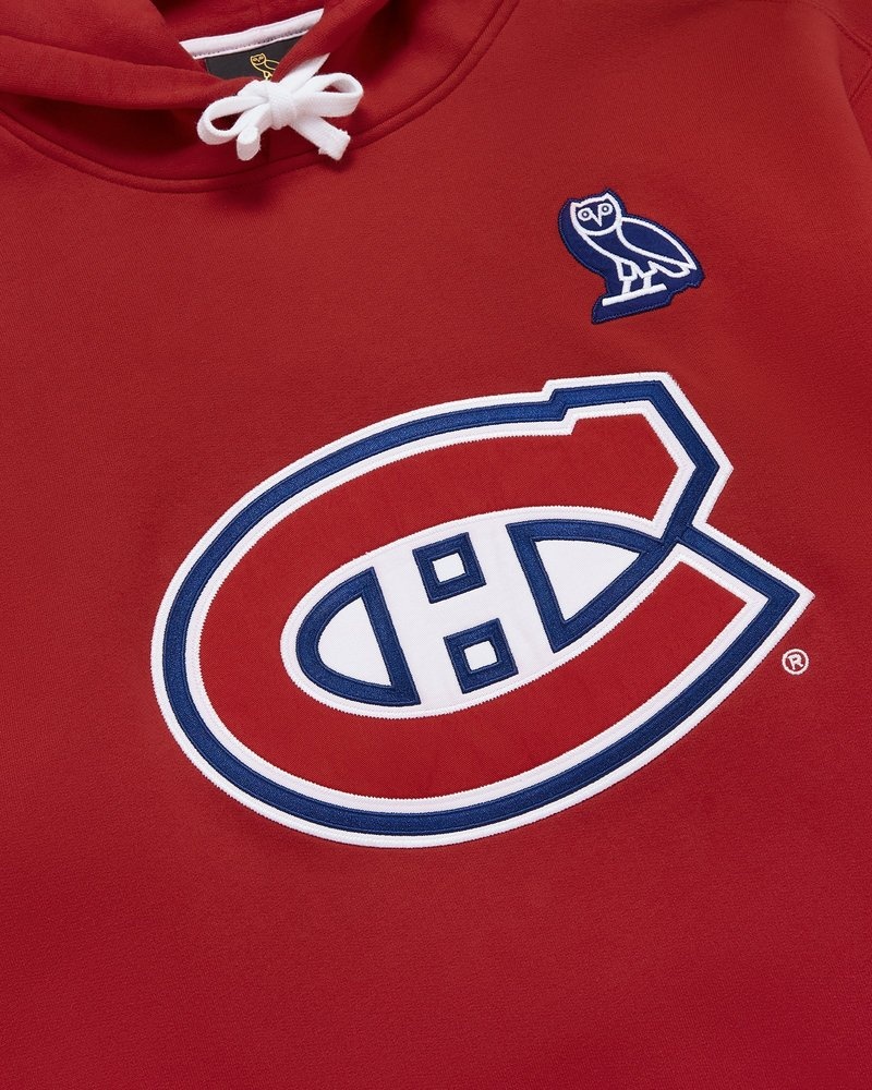 oktober-eigenmarke ovo montreal canadiens hoodie rote pullover